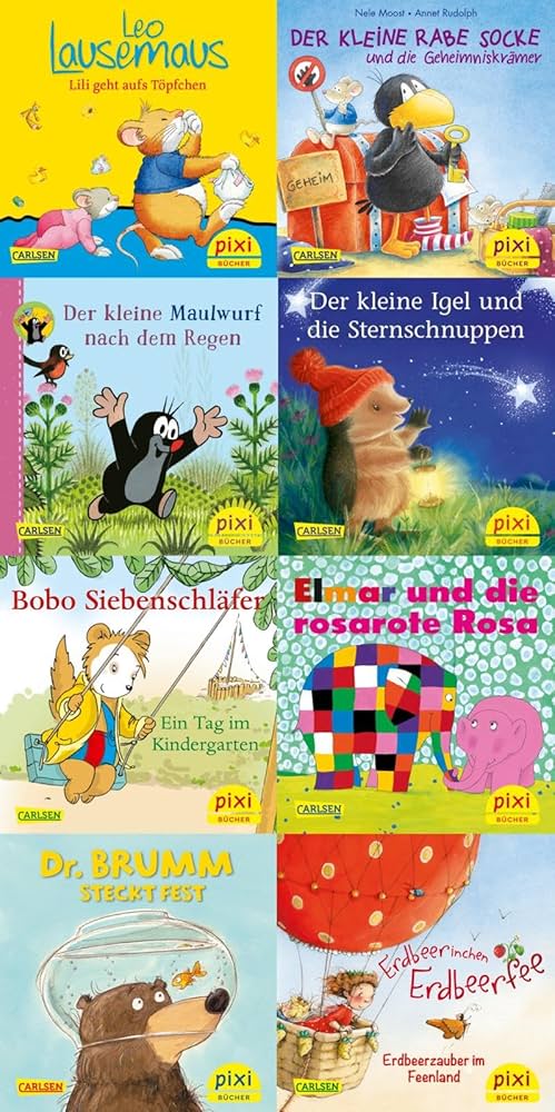 語学+参考書 PIXI-Buecher. Serie 145. Pixis grosse Welt der Tiere. 64 Exemplare a Euro 095 Pixi-8er-Set 254: Die beliebtesten Bilderbuch-Helden bei